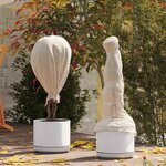 vidaXL Fleece de protection des plantes contre le gel Beige