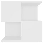 vidaXL Table d'appoint Blanc 40x40x40 cm Aggloméré