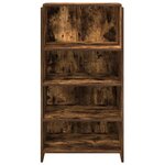 vidaXL Bureau de réception chêne fumé 55x50x103 5 cm bois d'ingénierie