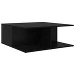 vidaXL Table basse Chêne noir 80 x 80 x 31 cm Bois d'ingénierie