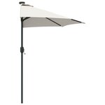 vidaXL Parasol de jardin Couleur sable 294 x 150 x 223 cm tissu