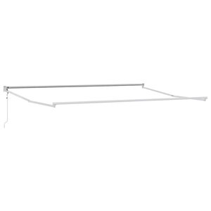 vidaXL Auvent Blanc 4 ×3 m Métal