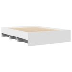 vidaXL Cadre de lit sans matelas blanc 140x200 cm bois d'ingénierie