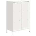 vidaXL Buffet haut blanc 68x39x103 5 cm acier