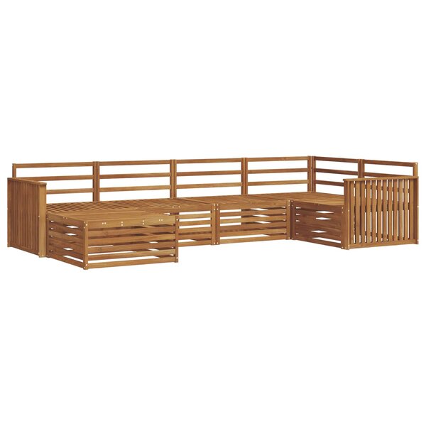 vidaXL Ensemble de canapés d'extérieur 6 pc Naturel