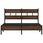 vidaXL Cadre de lit sans matelas chêne marron 137x190 cm