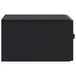 vidaXL Cabinet de chevet Noir 49 x 34 5 x 20 cm Bois d'ingénierie