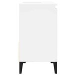 vidaXL Armoire de salle de bain blanc 65x33x60 cm bois d'ingénierie