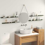 vidaXL Étagère flottante 4 Pièces Vert olive 80 x 9 x 2 5 cm Acier
