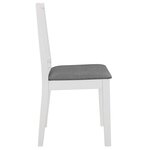 vidaXL Mobilier de salle à manger 5 Pièces MDF Blanc