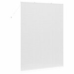 vidaXL Store de Fenêtre avec des rideaux Autre Blanc 155 x 220 cm Aluminium
