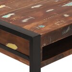vidaXL Coiffeuse avec miroir multicolore 100x50x75 cm en bois récupéré