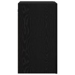 vidaXL Meuble TV mural 2 Pièces Chêne noir 30 5 x 30 x 60 cm