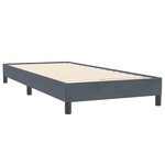 vidaXL Sommier à lattes de lit sans matelas gris foncé 90x220 cm