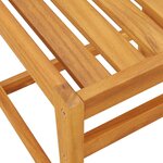 vidaXL Ensemble de balcon 3 Pièces bois d'acacia solide