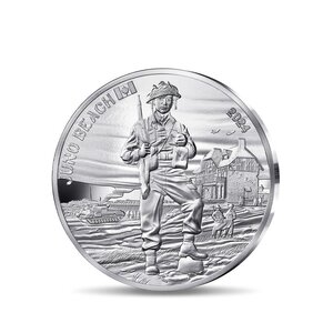 80 ans du D-DAY - Monnaie de 10€ Argent - Juno Beach