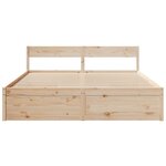 vidaXL Cadre de lit sans matelas 200x200 cm bois massif de pin