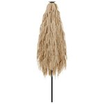 vidaXL Parasol de jardin avec mât en acier marron 268x268x226 cm