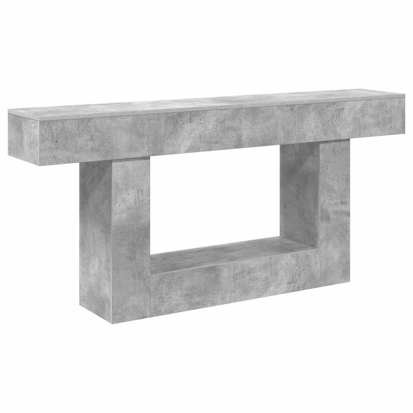 vidaXL Gris Béton 160 x 30 x 74 cm