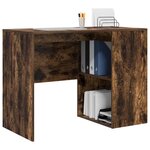 vidaXL Bureau Chêne fumé 102 x 50 x 75 cm Bois d'ingénierie
