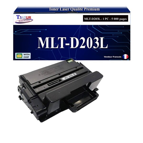 T3AZUR - Toner compatible avec Samsung MLT-D203L MLTD203L pour Samsung ProXpress SL-M3320 M3320ND M3370 M3370FD M3370FW M3820 M3820NDW M3870 M3870FD M3870FW M4020 M4020ND M4020NX M4020D M4070 M4070FR