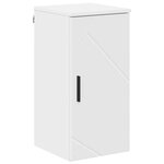 vidaXL Cabinet de salle de bain avec stockage Blanc 30 x 31 5 x 61 cm