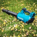 Makita souffleur à feuilles avec batterie 18 v noir et bleu