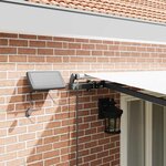 vidaXL Auvent Rétractable Blanc 500 ×350 cm tissu