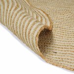 vidaXL Tapis Naturel et Blanc 122 x 183 cm Jute