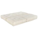 vidaXL Canapé modulaire 2 Pièces Crème 140 x 70 x 36 cm tissu