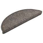 vidaXL Tapis d'escalier autocollants aspect sisal 15 Pièces 56x17x3 cm
