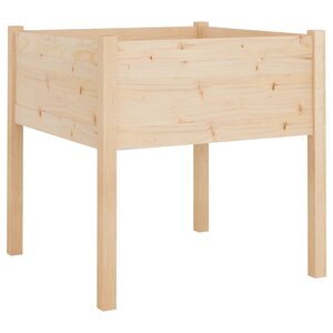 vidaXL Jardinière d'extérieur 70x70x70 cm bois de pin massif