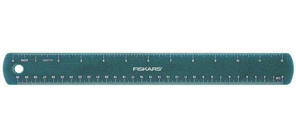 Règle enfants 30 cm coloris bleu pailleté FISKARS