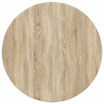 vidaXL Plateau de table Chêne sonoma 80 x 80 x 1.5 cm