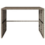 vidaXL Ensemble à manger de jardin 3 Pièces coussins gris résine tressée