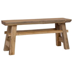 vidaXL banc Naturel 100 x 29 x 43 5 cm Bois de teck massif