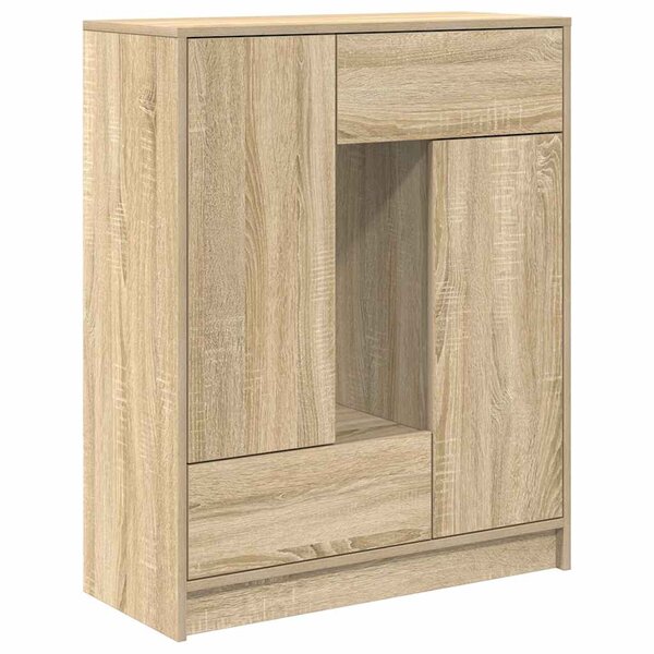 vidaXL Buffet avec tiroirs et portes chêne sonoma 73x31x90 cm