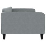vidaXL Lit de repos gris clair 100x200 cm tissu