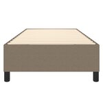 vidaXL Cadre de lit à ressorts taupe 80x200 cm tissu