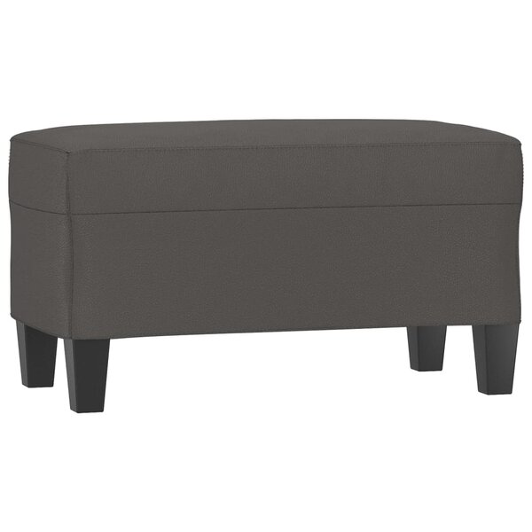 Banc banquette 70 x 35 x 41 cm synthétique gris 02_0010617