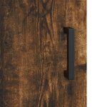 vidaXL Meuble TV chêne fumé 150x30x50 cm bois d'ingénierie