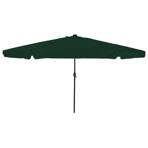 vidaXL Parasol de jardin Vert et Noir 395 x 395 x 245 cm