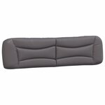 vidaXL Cadre de lit sans matelas Hvar gris 200x200 cm similicuir