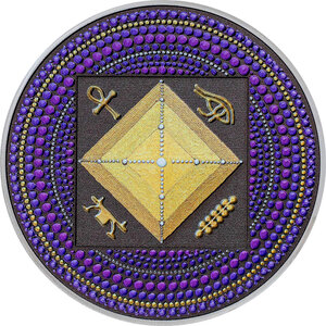 Monnaie EGYPT PYRAMID Dot Art 3 Oz Argent 20$ Palau 2022