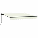 vidaXL Auvent Rétractable Crème 250 x 200 cm tissu