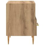 vidaXL Table de chevet Marron 40 x 35 x 47 5 cm Bois d'ingénierie