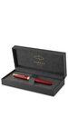 PARKER Sonnet Stylo plume  laque rouge  Plume moyenne  encre noire  Coffret cadeau