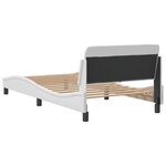 vidaXL Cadre de lit sans matelas blanc 100x200 cm similicuir