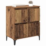 vidaXL Buffet Bois Ancien 60 x 35 x 70 cm Bois d'ingénierie et fer