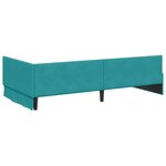 vidaXL Cadre de lit d'angle avec matelas 2 pc Turquoise 80 x 200 cm